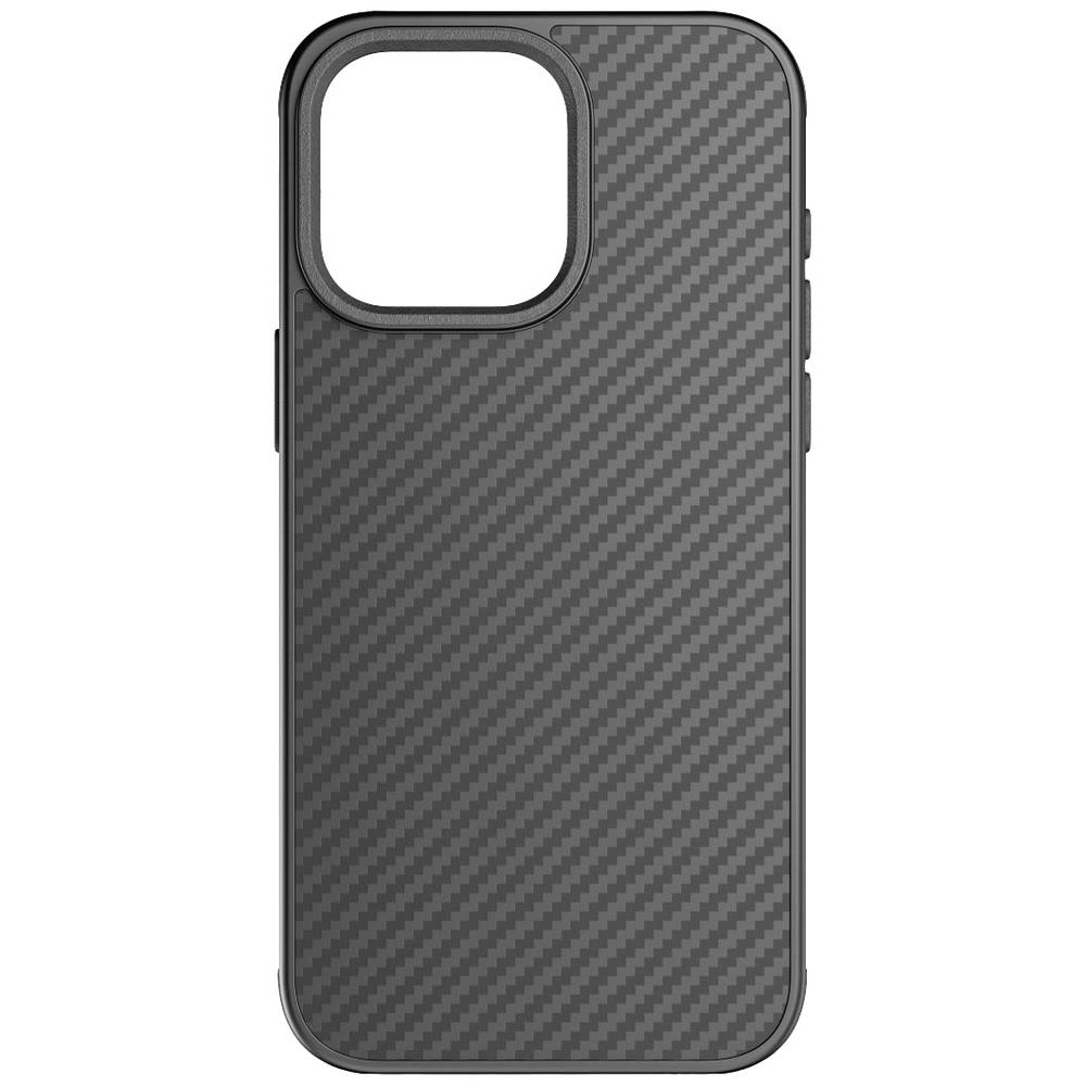 Black Rock Robust Carbon Cover Apple iPhone 15 Pro Max Zwart Stootbestendig