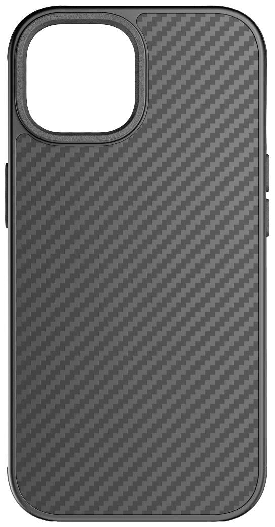 BLACK ROCK Robust Carbon Cover Apple iPhone 15 Schwarz