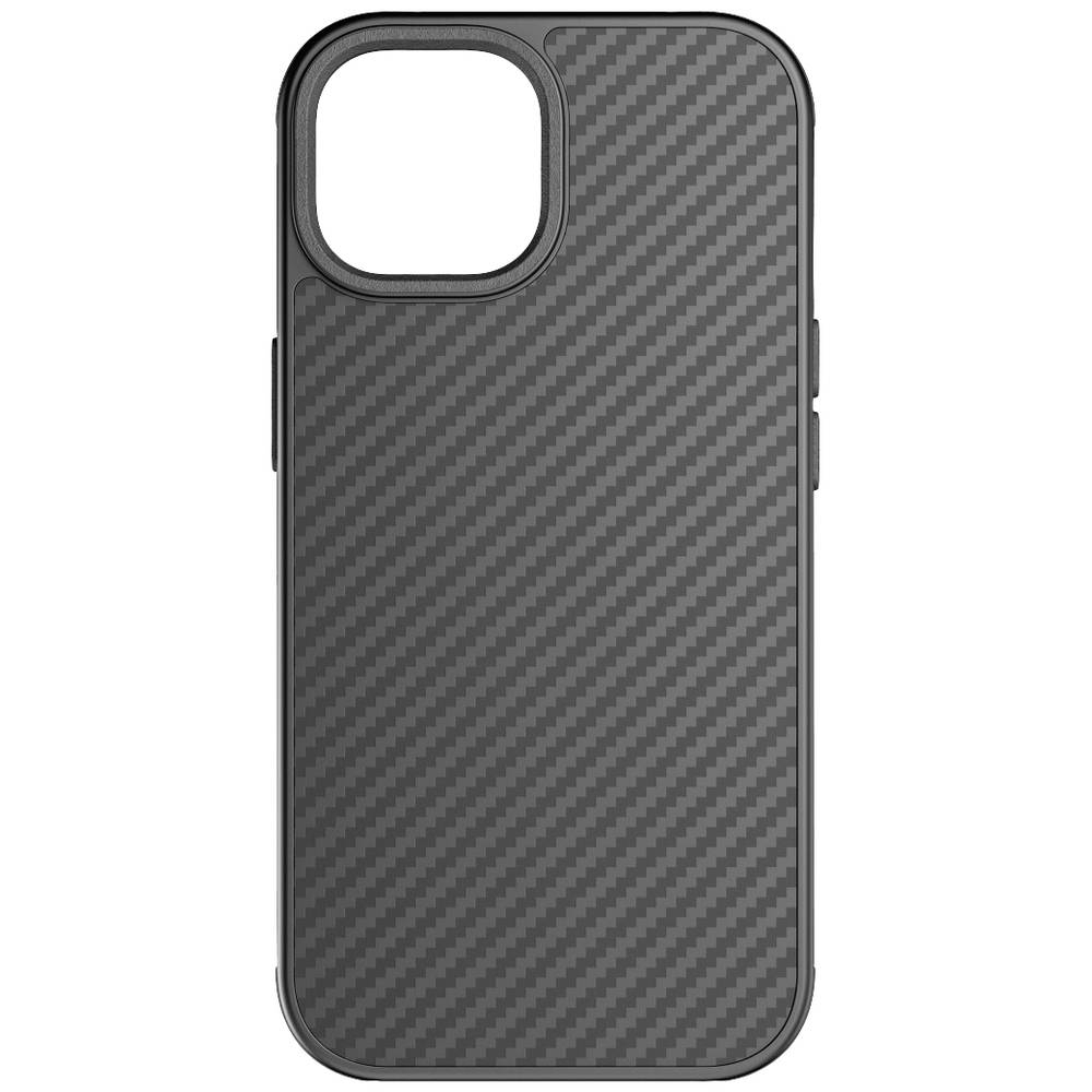 Black Rock Robust Carbon Cover Apple iPhone 15 Zwart Stootbestendig