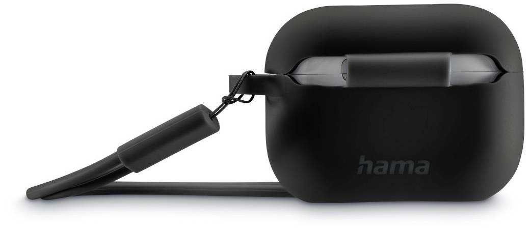 hama 00210911 Schutzhülle Fantastic Feel für Ladecase AirPods Pro 1. Gen., Schwarz