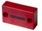 Ein roter rechteckiger Magnetschalter von EUCHNER mit der Aufschrift 'CES-A-B 071840'. Enthält zwei Befestigungslöcher.