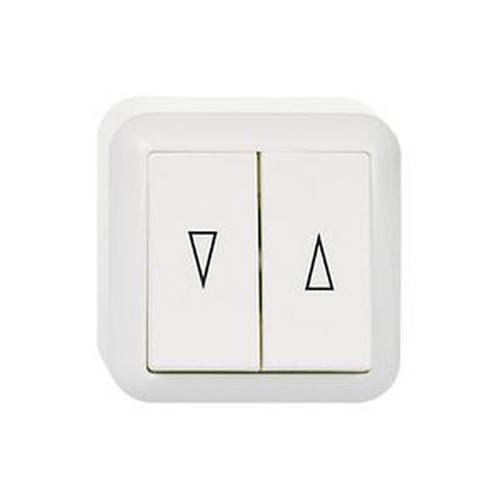 ELSO 382804 ELSO AP-Jalousietaster 382804 10A CONTURA reinweiß 10 St.