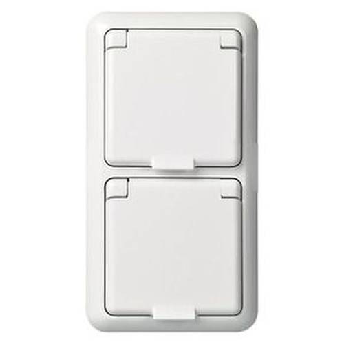 ELSO 235414 ELSO Steckdose 235414 2fach 16A FASHION IP44 reinweiß 5 St.
