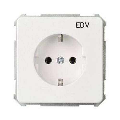 ELSO 205104 ELSO UP-Steckdoseneinsatz 205104 bedruckt EDV 16A reinweiß 10 St.