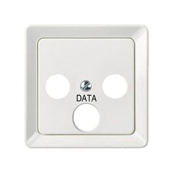 ELSO 503674 ELSO Zentralplatte 503674 Antennensteckd. 3Loch reinweiß 10 St.