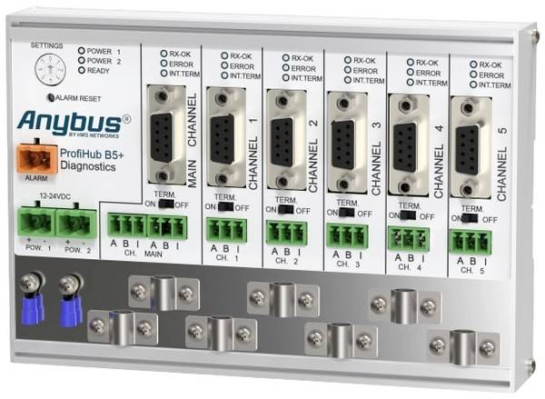 Repeater  Anybus ProfiHub B5+R    Betriebsspannung: 12 V/DC, 24 V/DC
