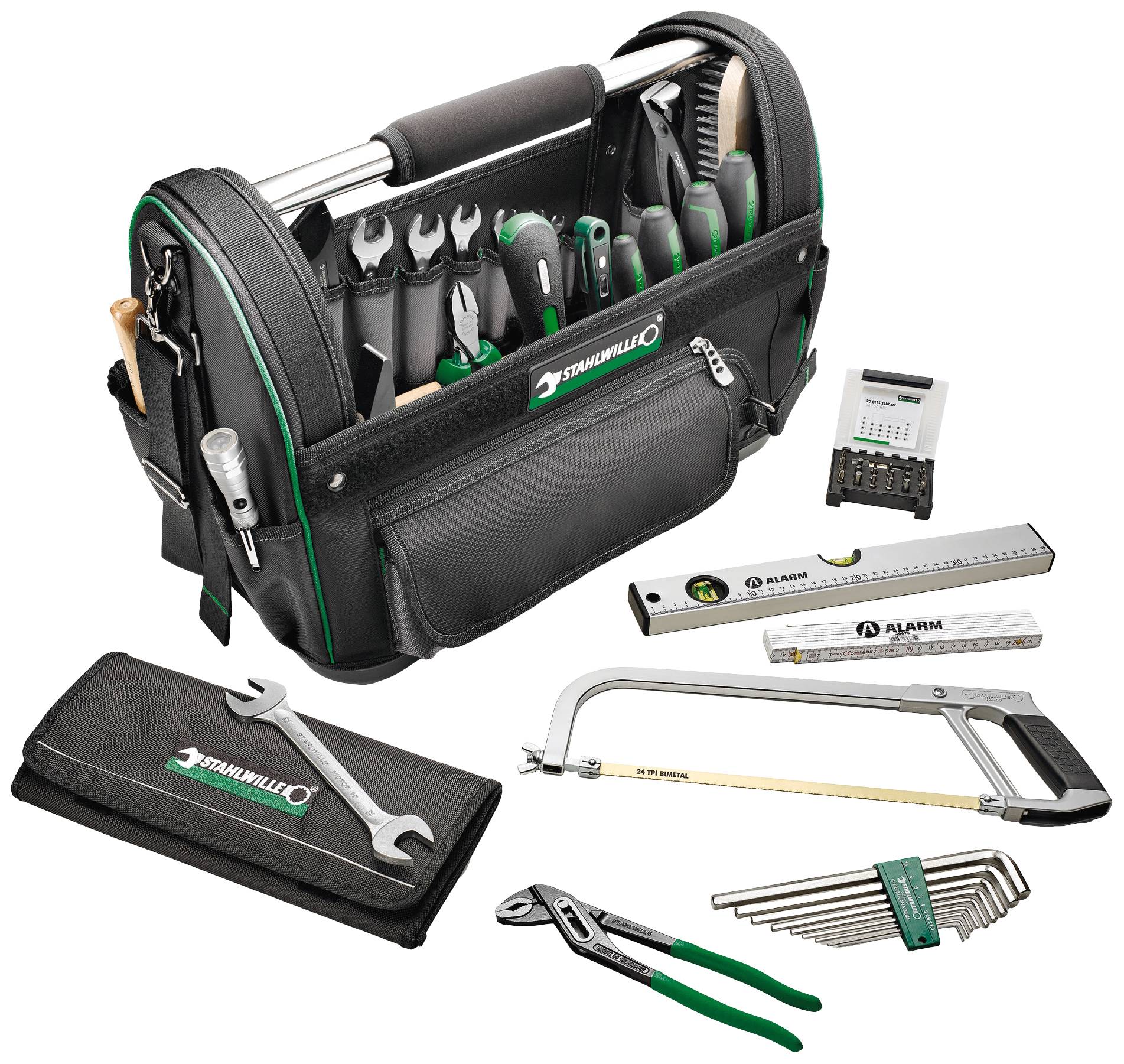 Stahlwille 13219/58 91530901 Universal, Hantverkare, Hantverkare Verktygsväska utrustad 58 delar (L x B x H) 520 x 280 x 358 mm
