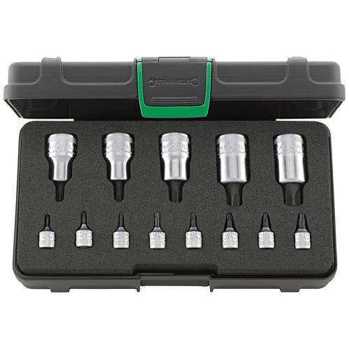 Stahlwille 54TX/44KTX/13 96011101 T-Profil Schraubendrehereinsatz-Set 13teilig 1/2, 1/4