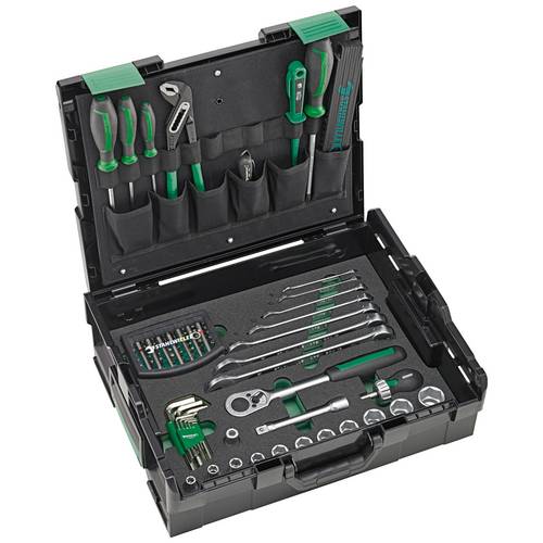 Stahlwille 97830700 STW L-BoXX Basisset Werkzeugkasten bestückt ABS Kunststoff Schwarz, Grün