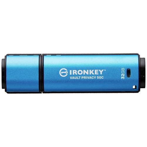Kingston IronKey Vault Privacy 50 Series USB-Stick 32 GB Blau IKVP50C/32GB USB-C®