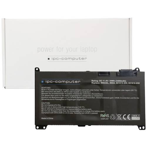 ipc-computer Notebook-Akku RR03 Replace 11.4 V 3400 mAh HP