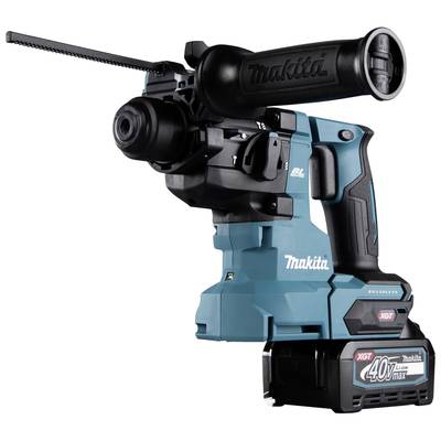 Makita Akku-Bohrschrauber mit 40V-Lithium-Ionen-Akku, ergonomischem Griff und LED-Anzeige, geeignet für schwere Bohrarbeiten.