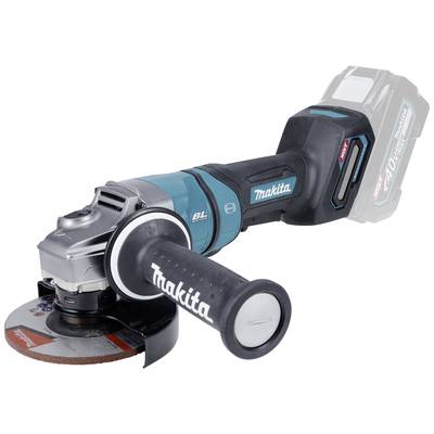 Winkelschleifer mit Energiezelle und ergonomischem Griff, geeignet für Schmirgelleistungen auf Baustellen und in Werkstätten.