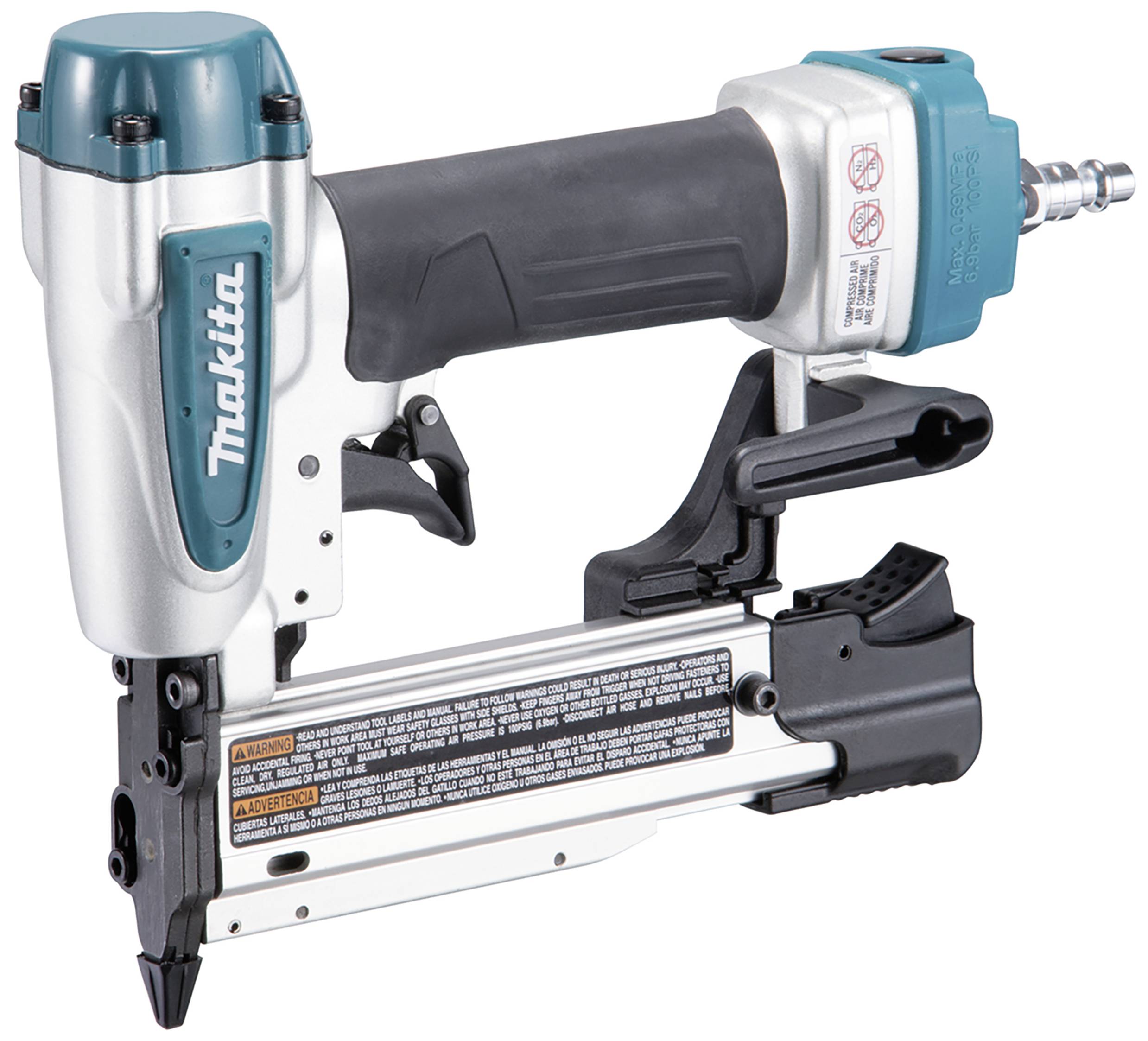 MAKITA AF353 - Druckluftnagler (Betriebsdruck 4,5 - 6,9bar | Stiftlänge 15,0 - 35,0mm | Magazinkapazität 130 Stück)-0