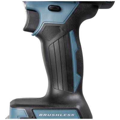 Bohrmaschine mit ergonomischem Griff und Pinselmotor, Nahaufnahme des Handgriffs.
