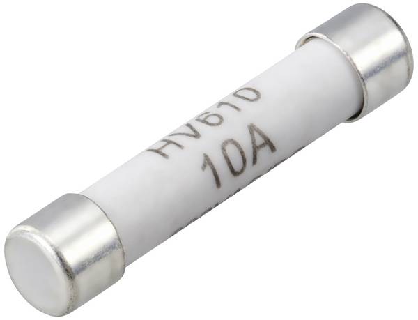 VOLTCRAFT VC 100er Fuse Multimetersicherung (Ø x L) 6.35 mm x 31.8 mm 10 A 600 V/AC, 600 V/DC Flink -F- Inhalt 1 St.