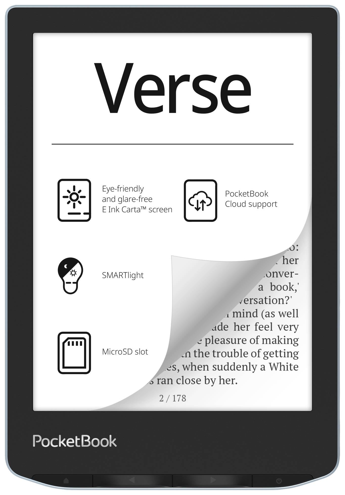 PocketBook Verse eBook-Reader 15.2 cm (6 Zoll) Hellblau