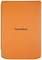Orangefarbene Schutzhülle mit der Aufschrift 'PocketBook' auf der Vorderseite.