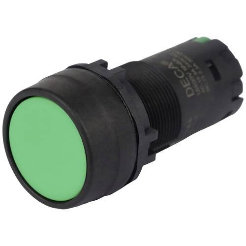 DECA CP2B-A1E10G Druckschalter 400 V 8 A Grün rastend (L x B x H) 29.9 x 20.5 x 55.5 mm 1 St.