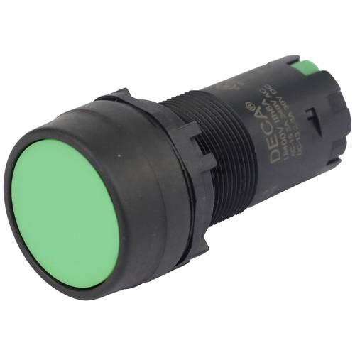DECA CP2B-M1E10G Druckschalter 400 V 8 A Grün tastend (L x B x H) 29.9 x 20.5 x 55.5 mm 1 St.