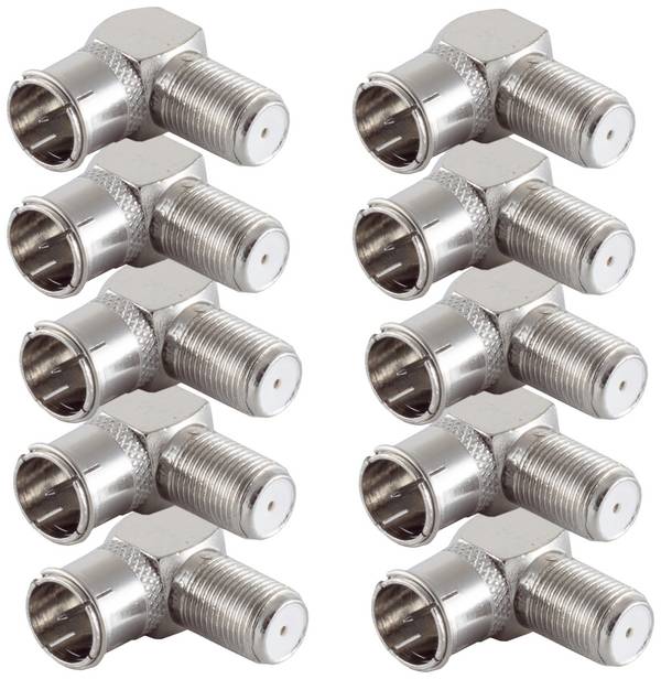 Shiverpeaks BS15-300614 F-Winkeladapter Anschlüsse: F-Quick-Stecker, F-Buchse 10 St.