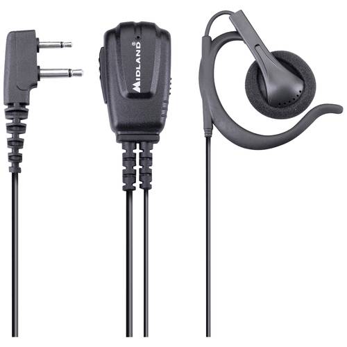 Midland Headset/Sprechgarnitur Mikrofon MA 24-L Pro mit Ohrhörer C1525