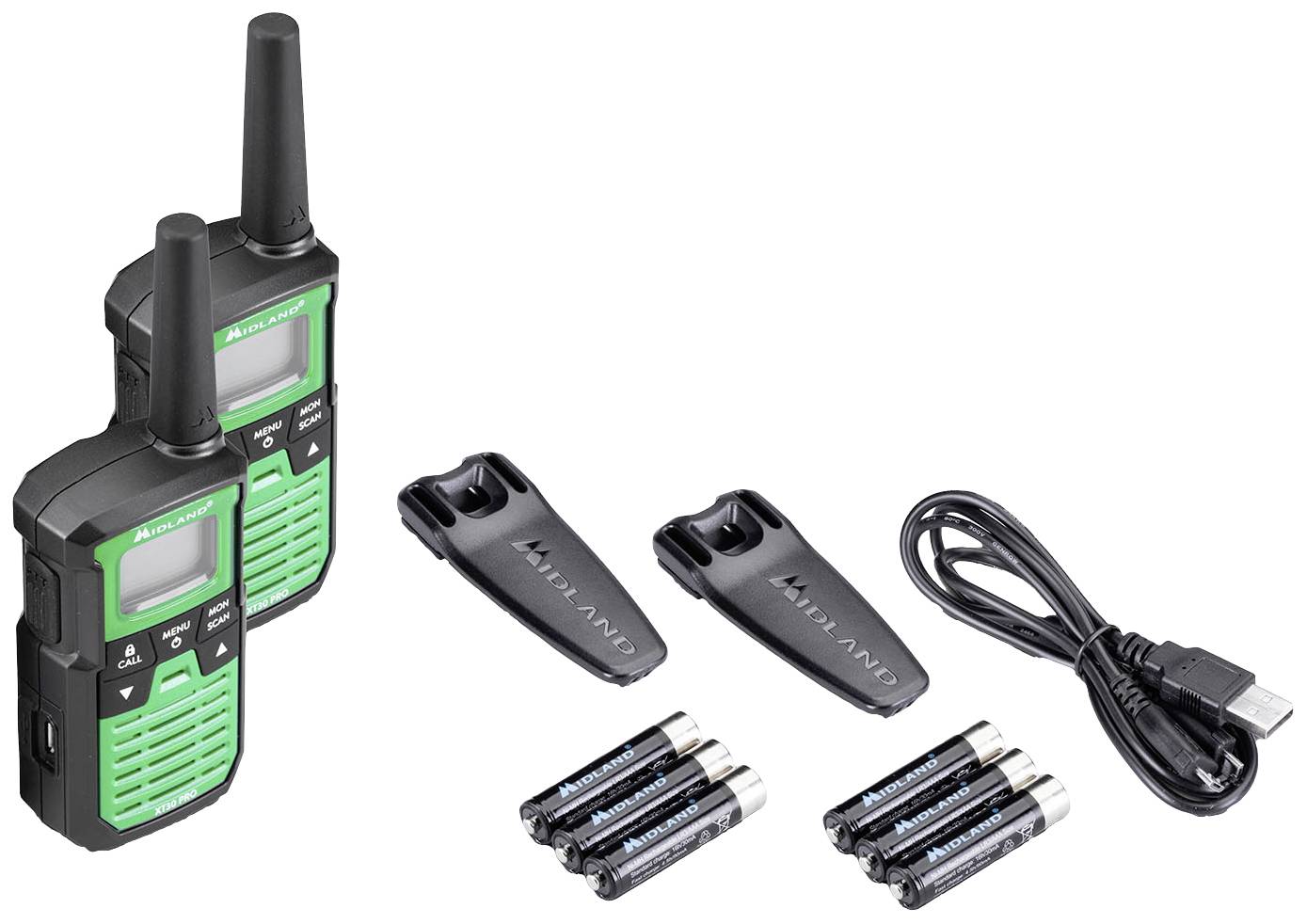 Midland -  Walkie Talkie XT30 Pro Schwarz/Grün