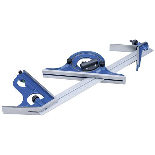 Dasqua 1012-2010 Kombinationsquadrat-Set Produktabmessung, Länge: 352 mm 4teilig