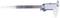 Ein digitaler Messschieber mit langem Schenkel und Skala, ideal für präzise Messungen in der Technik und im Handwerk.