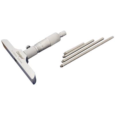 Dasqua 4611-8120 Dasqua 4611-8120 Tiefenmikrometer mit austauschbarer Stange 100 mm (max) Ablesung: 0.01 mm 100 mm (max)