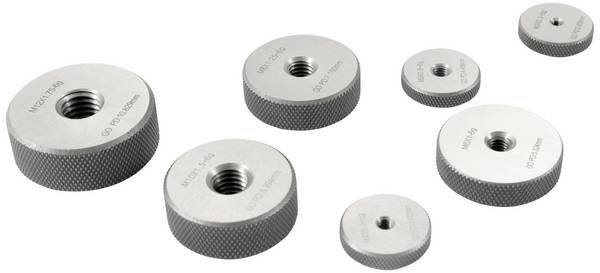 Dasqua 6311-3205 7-teiliges Gewindelehren-Set, Go-Ringlehre