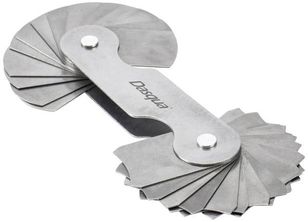 Dasqua 1351-0015 Gewindelehre metrisch 15.5 - 25 mm