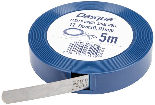 Dasqua 1803-4121 Fühlerlehrenband aus legiertem Stahl Dicke: 0,20 mm