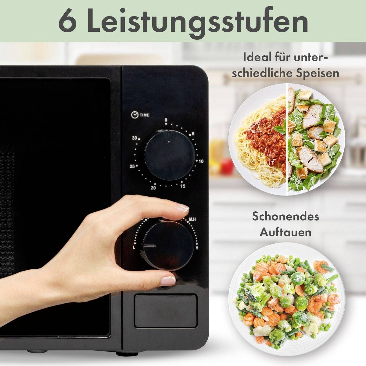 CLATRONIC Mikrowelle MW 791, 700 Watt, schwarz-3