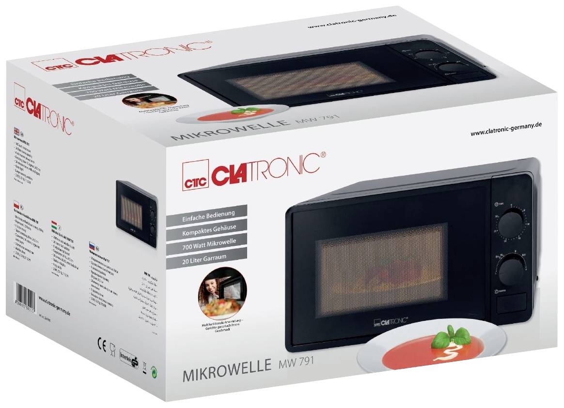 CLATRONIC Mikrowelle MW 791, 700 Watt, schwarz-1