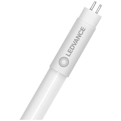 LED-Röhre mit LEDVANCE-Logo, zwei Stifte an einem Ende sichtbar, für Beleuchtungszwecke entworfen.