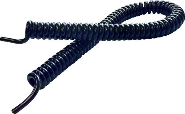 BKL Electronic 1506215 Spiralkabel Li12Y11Y 400 mm / 1600 mm 6 x 0.50 mm² + 6 x 0.50 mm² Schwarz 1 St.