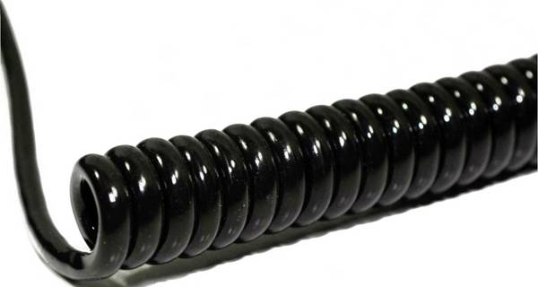 BKL Electronic 1506216 Spiralkabel Li12Y11Y 800 mm / 3200 mm 6 x 0.50 mm² + 6 x 0.50 mm² Schwarz 1 St.
