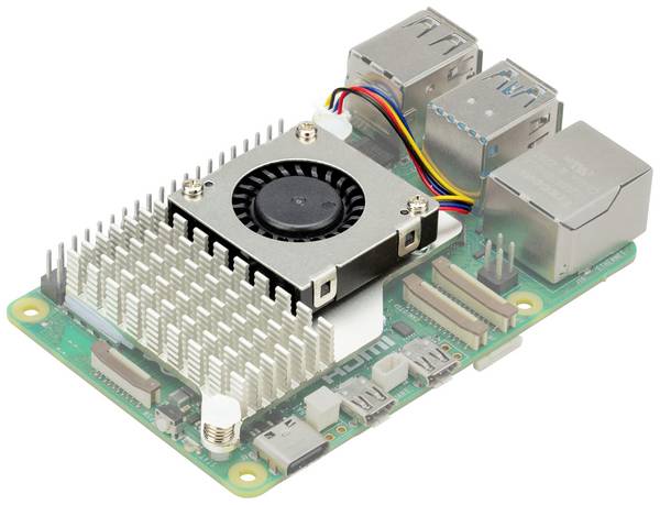 Raspberry Pi® SC1148 Aktiver Lüfter Passend für (Entwicklungskits): Raspberry Pi® Mehrfarbig