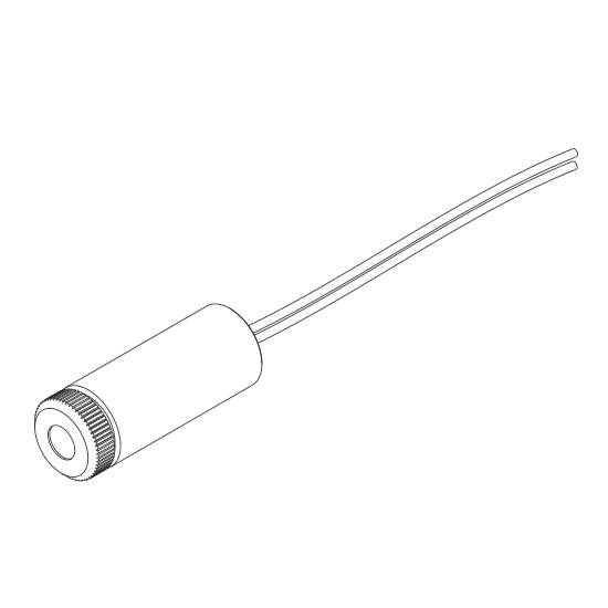 Steckbarer Optosensor mit zylindrischem Gehäuse und doppelt isolierten Kabeln; wird für präzise Objekterkennung verwendet.