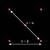 Fünf rote Punkte in einem Quadrat angeordnet, Pfeile zeigen Diagonale und Basis an, beschriftet mit 'a + α' und 'b + β'.