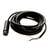 Ein schwarzes Kabel mit einer zylindrischen Sensorvorrichtung am Ende.