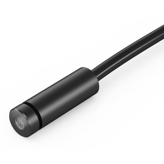 Schwarze, zylindrische LED-Lampe mit langem Kabel, verwendet zur modernen und effizienten Beleuchtung.