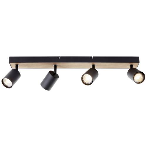 Brilliant Jello Wood G93071/76 LED-Deckenstrahler LED GU10 4.5 W Holz, Schwarz