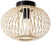 Brilliant 92859/09 Enca Deckenleuchte LED E27 60 W Natur, Schwarz