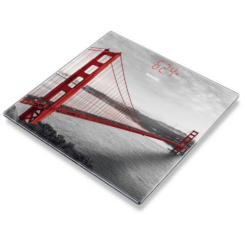 Beurer GS 215 San Francisco Personenwaage digital Wägebereich (max.)=180 kg Glas, Multi-Color