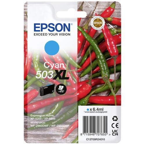 Epson Druckerpatrone 503XL Original Cyan C 13 T 09R24010