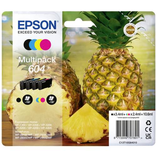 Epson Druckerpatrone T10G6, 604 Original Kombi-Pack Color C13T10G64010