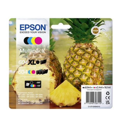 Epson Druckerpatrone T10H9, 604XL Original Kombi-Pack Color C13T10H94010