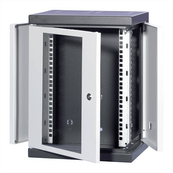 nVent SCHROFF 10238151 10 Zoll Netzwerkschrank (B x H x T) 345 x 262 x 280 mm 4 HE Anthrazit-Grau